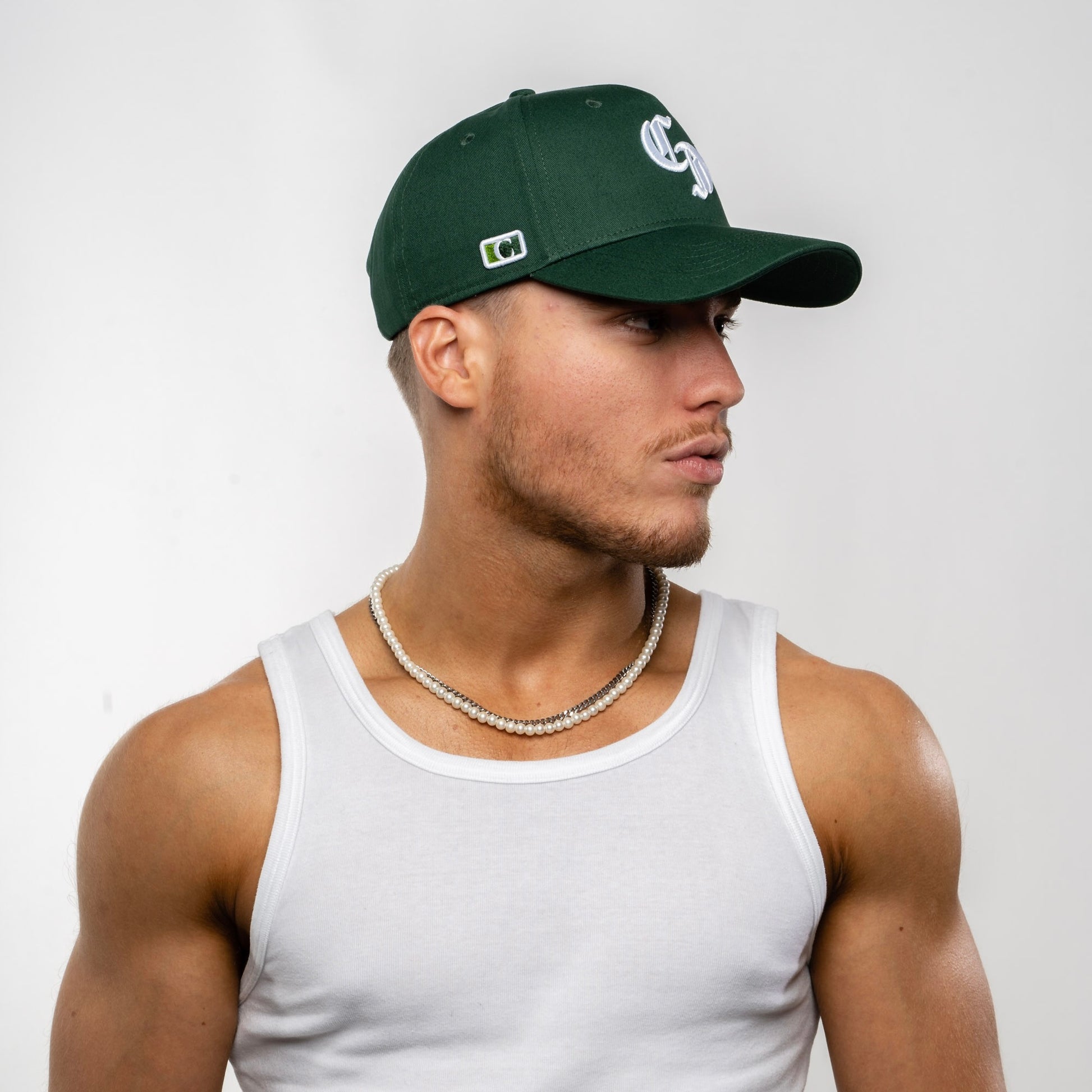 Baseball Cap, Essential, grün, hochwertig, – 5-panel, CAPPD® unisex, streetwear